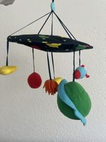 Baby crib baby mobile space theme plush fabric hanging toy