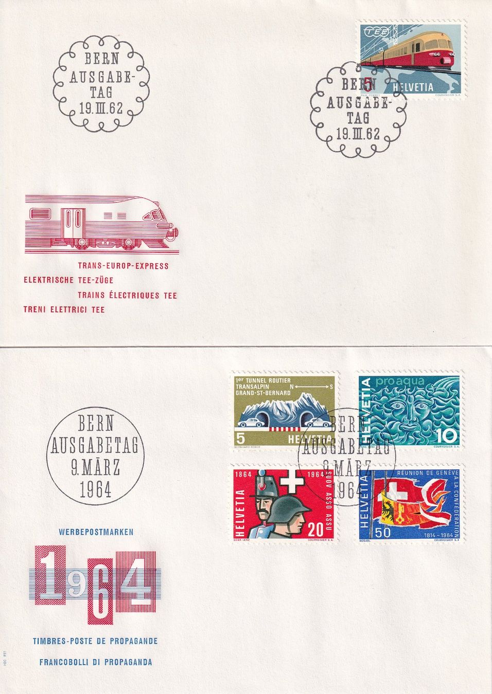 Tutti i francobolli: Lot 7 Briefe FDC 1959 - 1964 – Usato da Rossa venduto da becky05 2