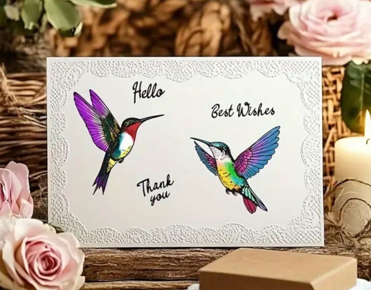 Timbri: Kolibris 11x16cm - Silikonstempel – Nuovo e nell'imballaggio originale da Frenkendorf venduto da jazzplatten 2
