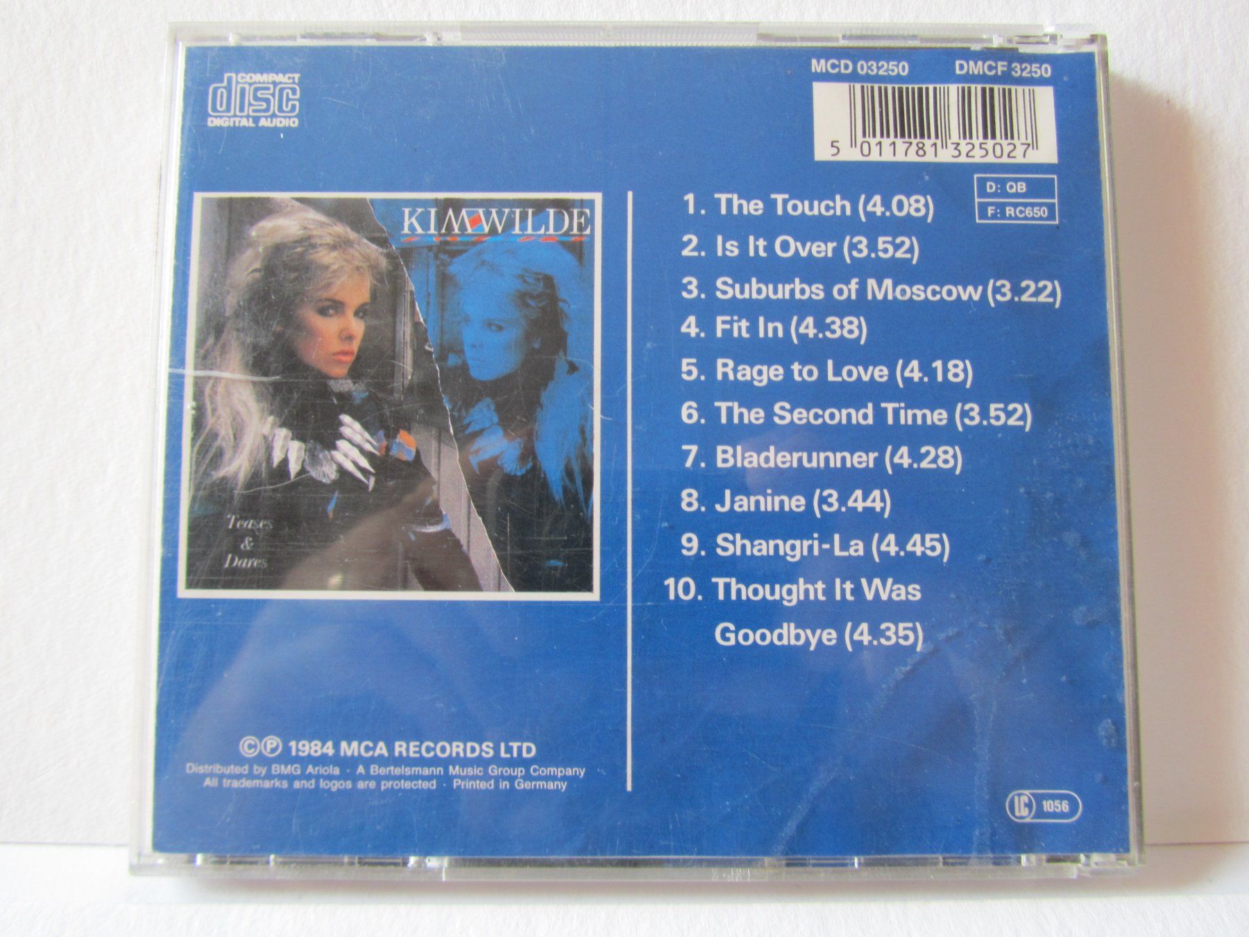 CD: Kim Wilde, CD, Teases & Dares, 1984 – Usato da Weiningen ZH venduto da dietsch57 1