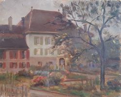 E.Taillens. paysage maison vaudoise