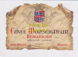 Etikette - Beaujolais "Cuvée Monseigneur" /bd