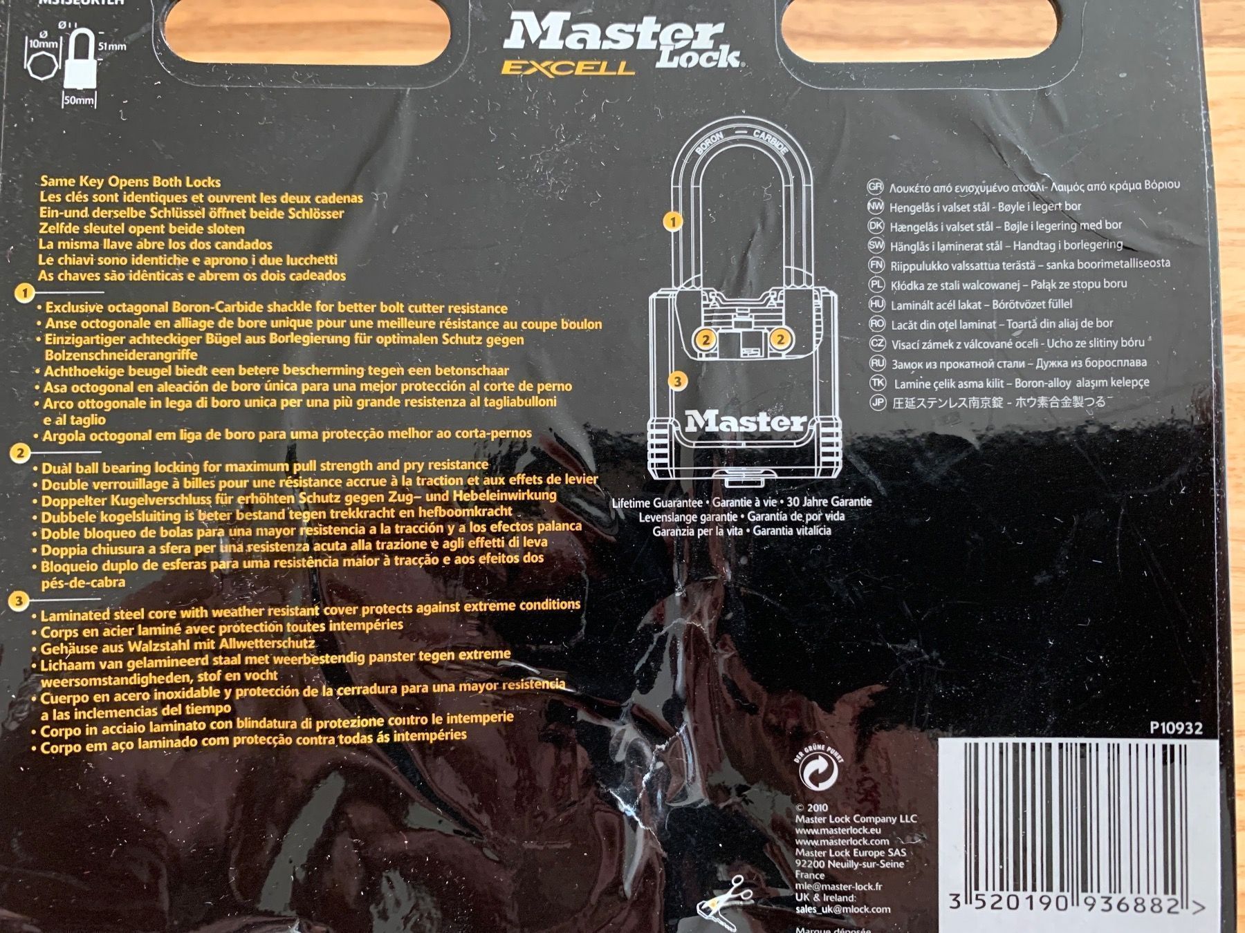 Lucchetti: Master Lock Excell Schloss – Nuovo e nell'imballaggio originale da Wettingen venduto da Kawasaki987 1