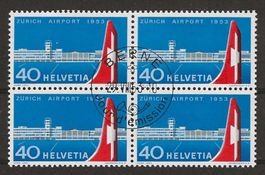 1953 : Viererblock Nr. 313 - Ersttag Berne - KP 325.--