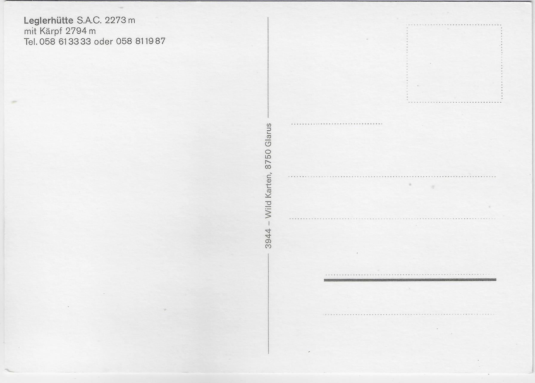 Cartoline postali: Leglerhütte S.A.C. mit Kärpf – Antico da Ettingen venduto da Kartenplanet 1