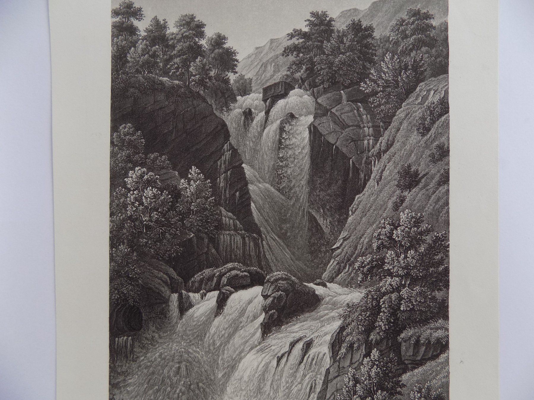 Gravures: Unterer Reichenbachfall Schattenhalb – D'occasion à Risch par Rischli15 2