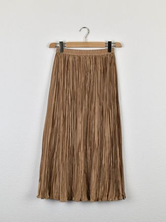 Madeleine Plissee Rock, caramel, Gr.34, neuwertig