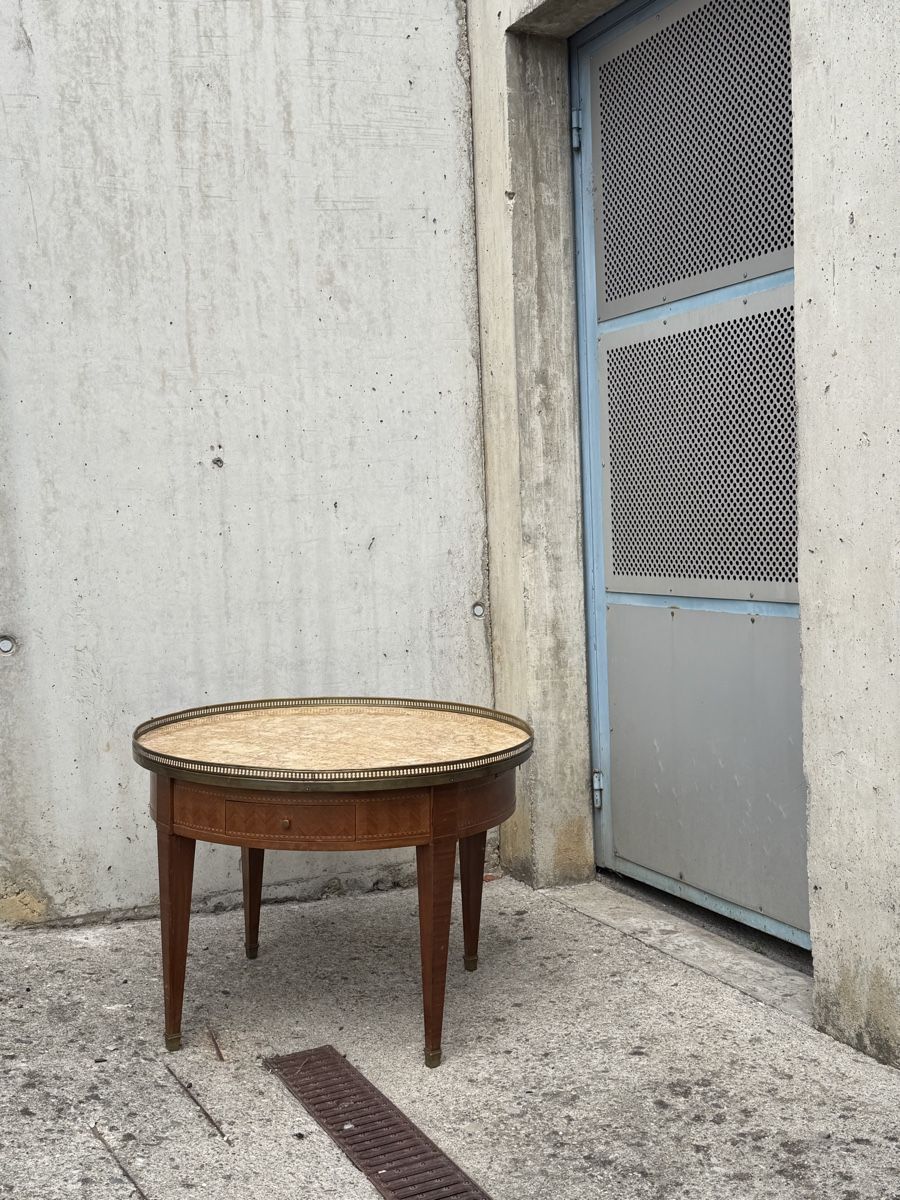 Tables: Table style marqueterie plateau marbre  – D'occasion à Bussigny par Stolerparadox 7