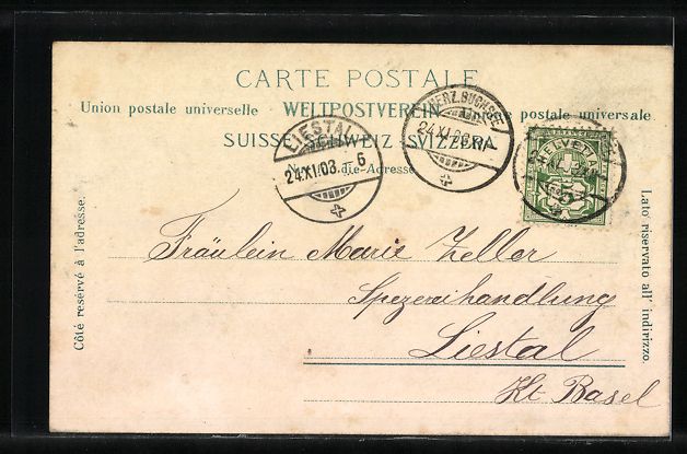 Cartoline postali: Herzogenbuchsee, Strassenpartie mit Brun – Usato da Berlin venduto da bartko-reher 1