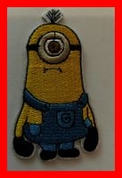 Minions minion badge Bügelbild 1 Auge DVD Aufnäher Gelb