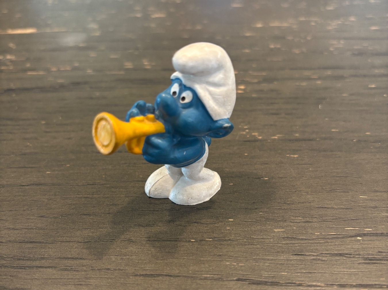Statuette: Peyo Schlumpf Bully / Trompete – Usato da wenslingen venduto da kulturseller