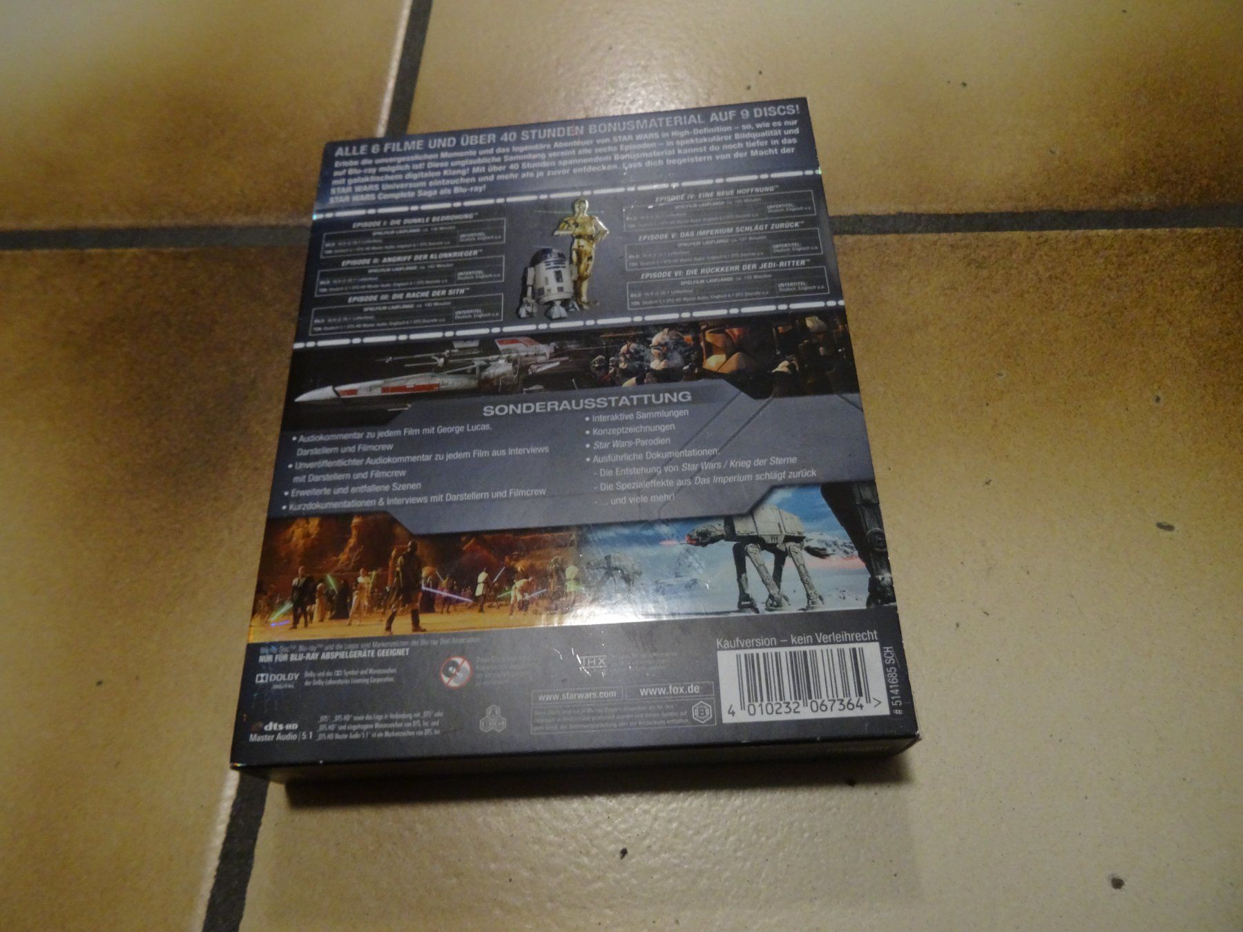Alle DVDs: Star Wars The Complete Saga Blu-ray Box – Gebraucht aus Olten von Disc-Verkauf 1