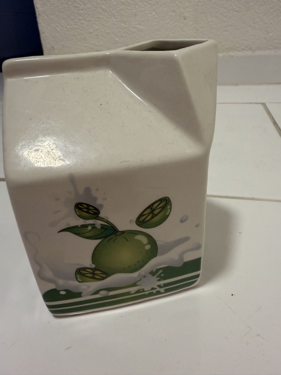 Vasi & Recipienti: Vase Keramik Milchpack Form mit Zitrone Grösse L – Nuovo (secondo la descrizione) da Zürich venduto da pat_9zks 2