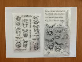 Scrapbooking – Lot de 16 tampons Animaux-Enfants