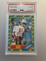 1986 Topps Jerry Rice Rookie Card #161 PSA 6.5