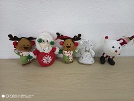 Weihnachtsdekoration Figuren Set 5Stk Baumschmuck