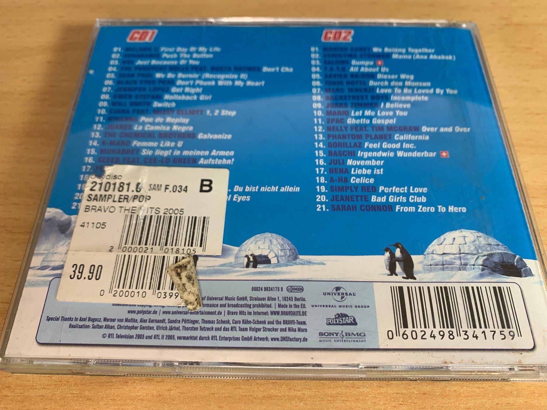 CD: Bravo Hits 2005 - 2 CD – Usato da Rikon im Tösstal venduto da Alpenmutz 1