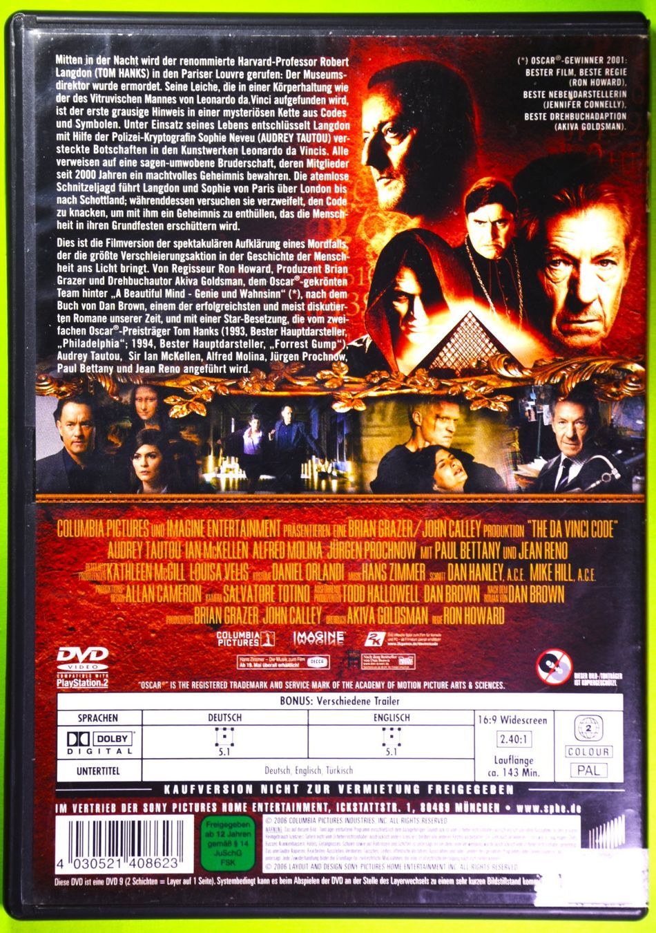Alle DVDs: THE DA VINCI CODE  /  SAKRILEG  /  TOM HANKS / AUDREY TAUTOU – Neu (gemäss Beschreibung) aus Luzern von piro12 1