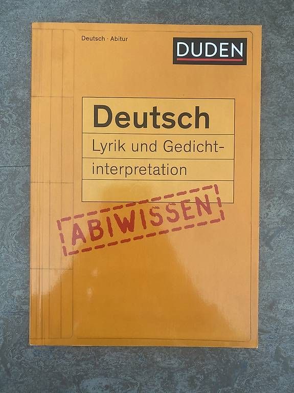Bücher: Deutsch: Lyrik und Gedichtinterpretation Abiwissen – Neu (gemäss Beschreibung) aus Grenchen von Tirana