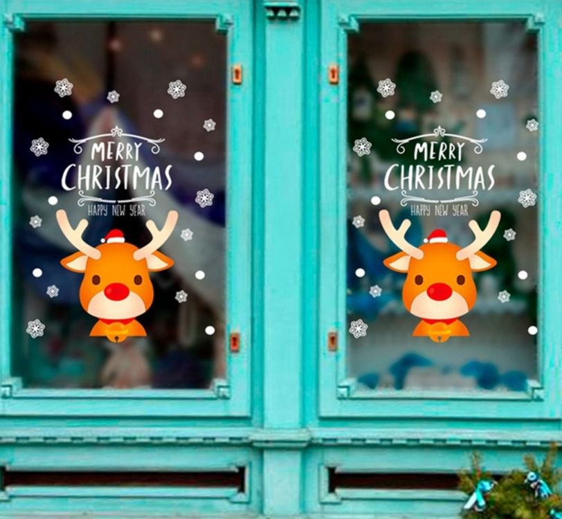 Kleber Sticker Aufkleber Fenster Weihnachten Advent Winter (Neu und ...