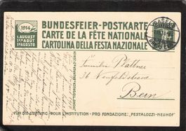 FDC Bundesfeierkarte 1914 ,Nr. 10