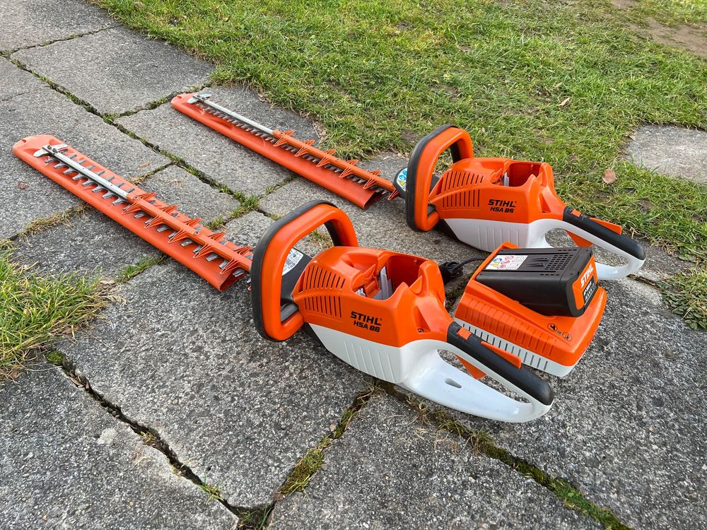 2x Akku Heckenschere STIHL HSA 86, mit Akku und Ladegeräte Kaufen auf