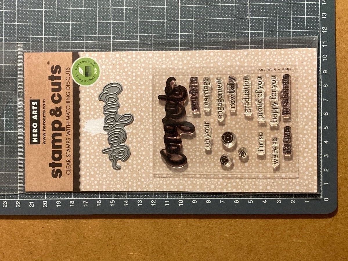 Timbri: HeroArts Clearstamps & Stanze "Congrats" – Usato da Biel-Bienne venduto da missy_i