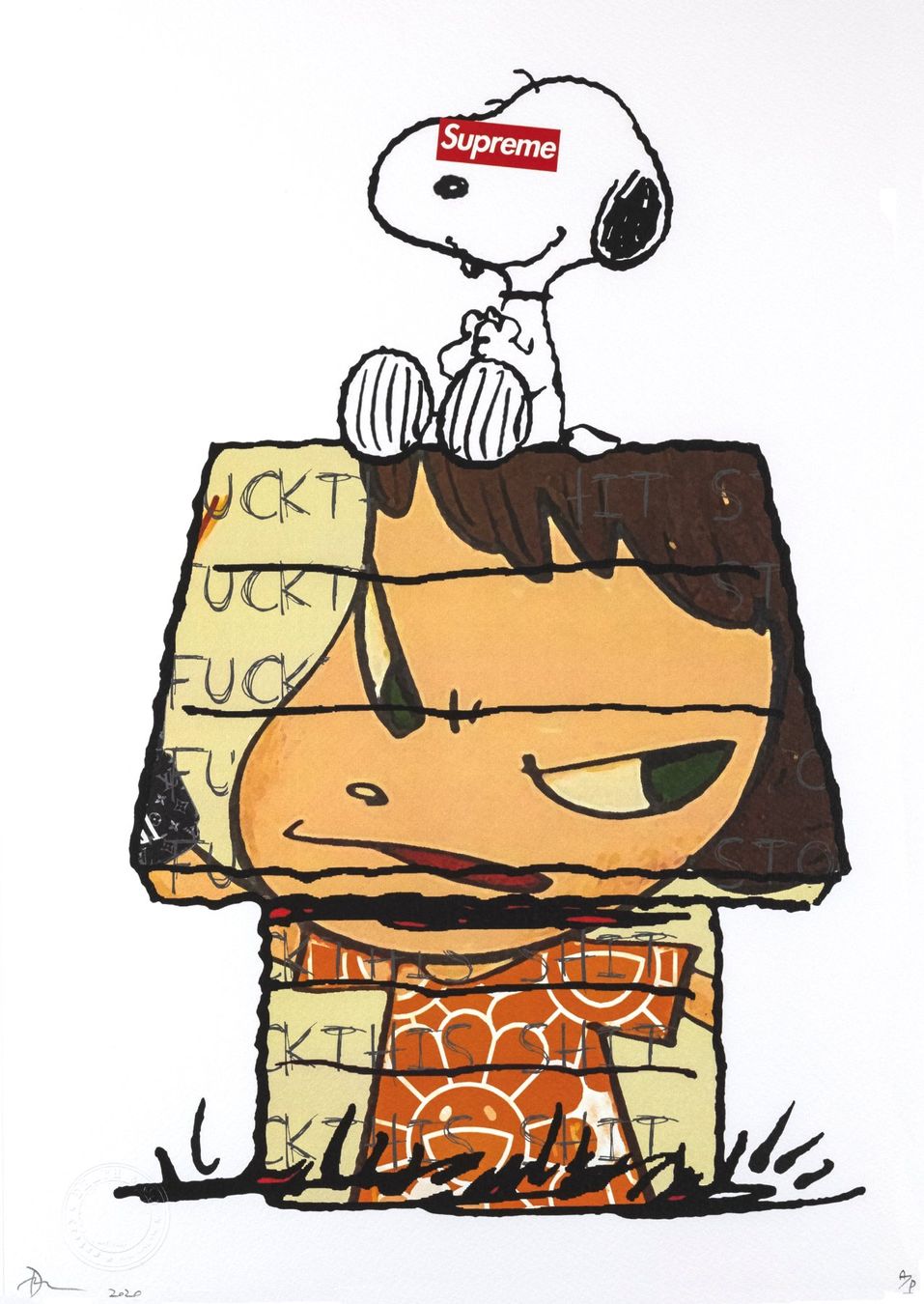 Foto & Immagini: Death, Snoopy house, limitierter Kunstdruck – Nuovo (secondo la descrizione) da Masein venduto da KunstvonFrauen