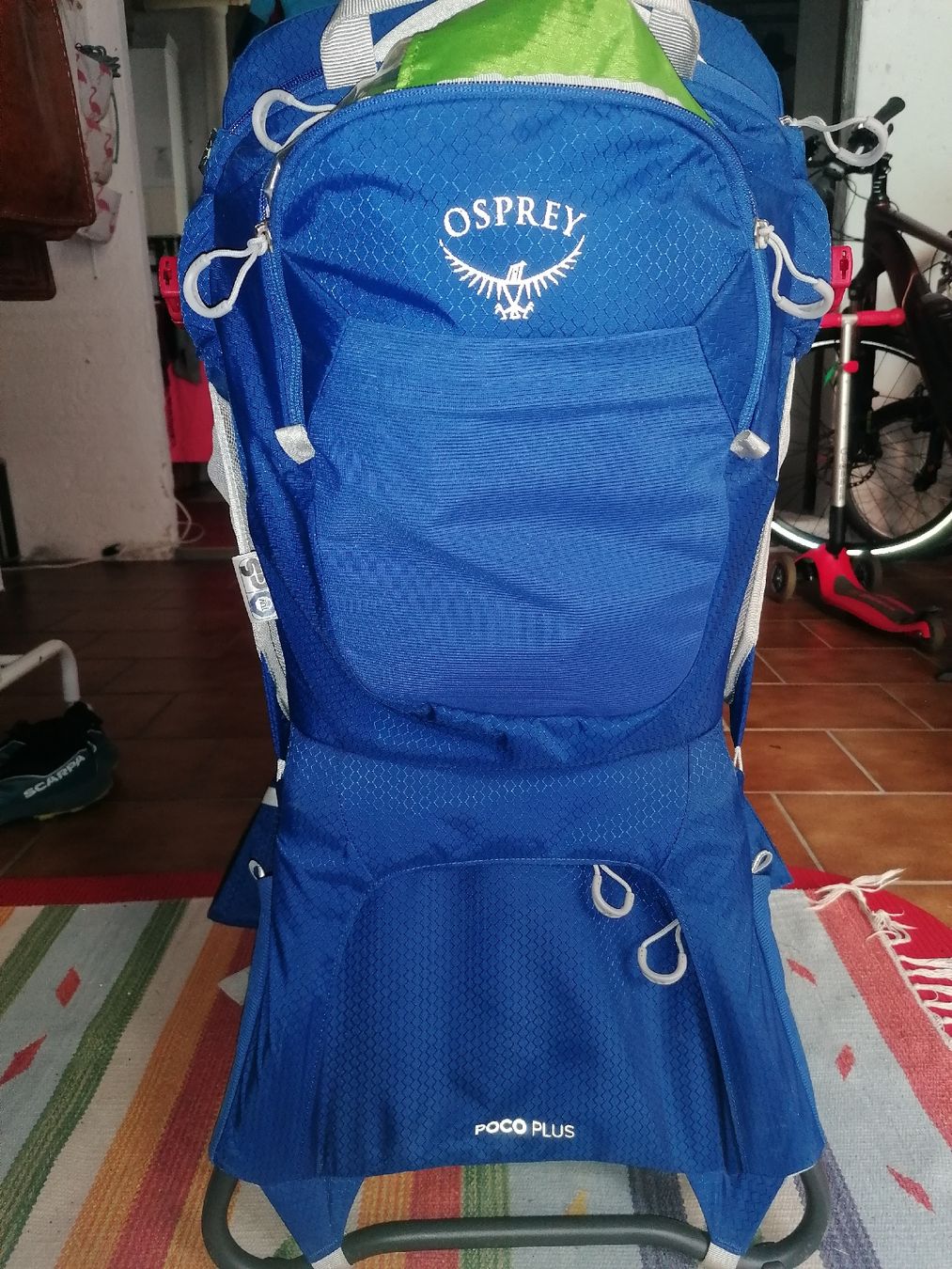 Osprey Zaini: Osprey Poco Plus zaino porta bimbo blu. – Usato da Cadro venduto da AndreaDelMarum