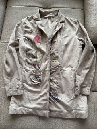 Trendiges Damenjäckli in beige, Gr. S, wie neu!