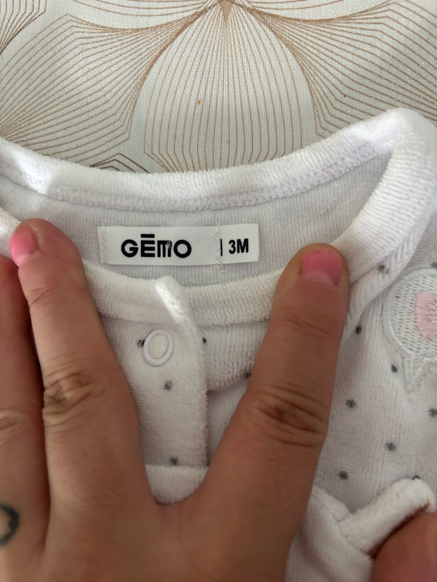 Pigiama & Simili: Pyjama bicolore Gemo 3 mois blanc pois gris – Usato da Monthey venduto da mon_sgm8 1