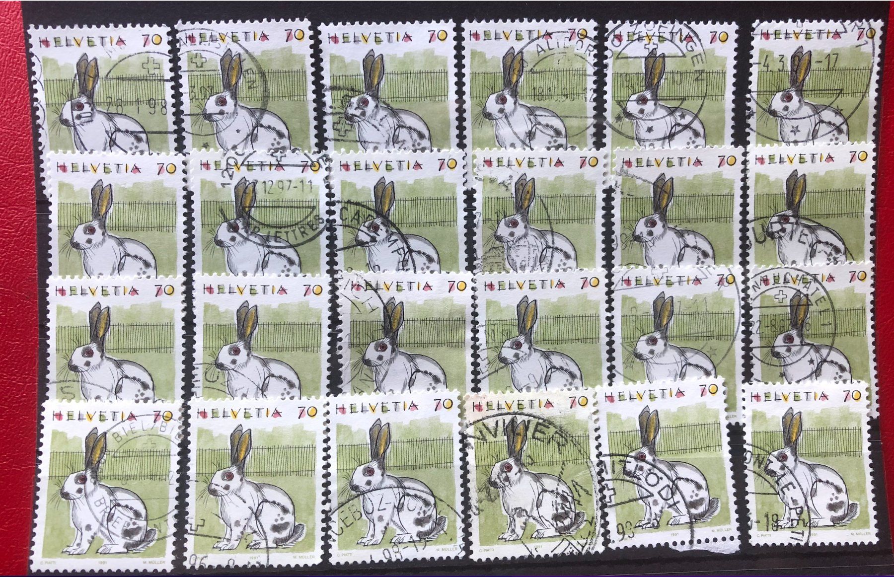 Tutti i francobolli: Nr.791 mit Stempel  Kaninchen – Usato da Aarau venduto da Billa007