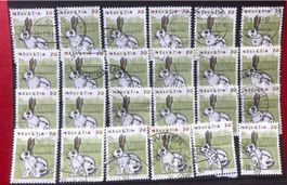 Nr.791 mit Stempel  Kaninchen