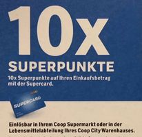 Coop Supercard Gutschein 10x Superpunkte bis 31.10 26