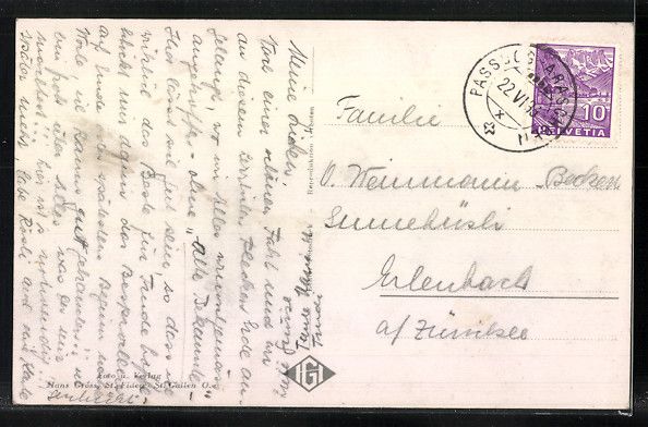 Cartoline postali: AK Chur, Blick auf das Kurhaus Passugg – Usato da Berlin venduto da bartko-reher 1