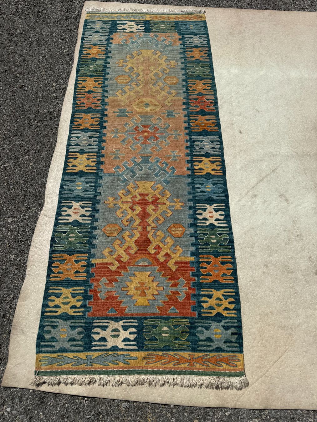 Kelim Tappeti: Kelim 186x72cm handgemacht sauber – Usato da Vacallo venduto da cri_229f