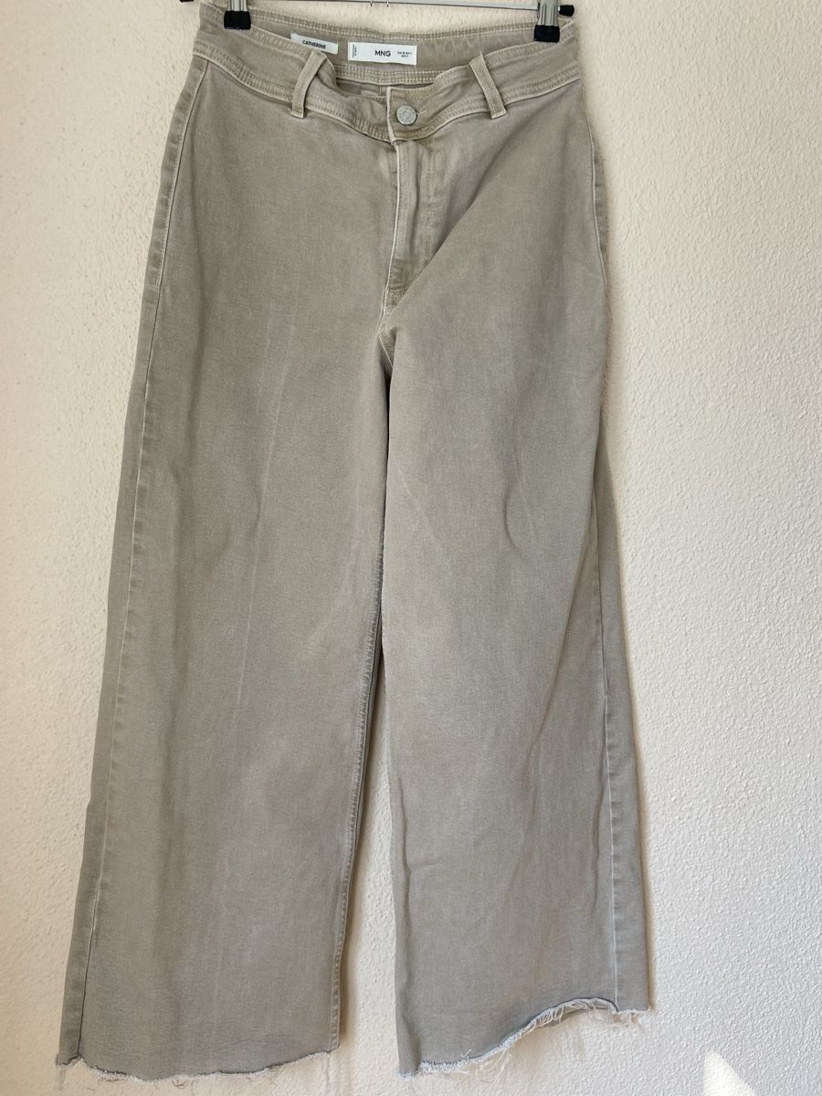 Mango Jeans: Mango Beige Wide Leg Jeans Gr. 36 – Neu und originalverpackt aus Dübendorf von Sebashop