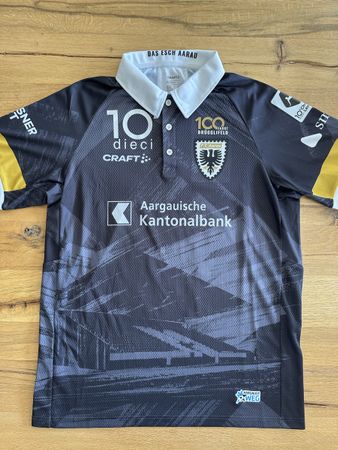 Matchworn Jubiläumstrikot FC Aarau Emmanuel Essiam
