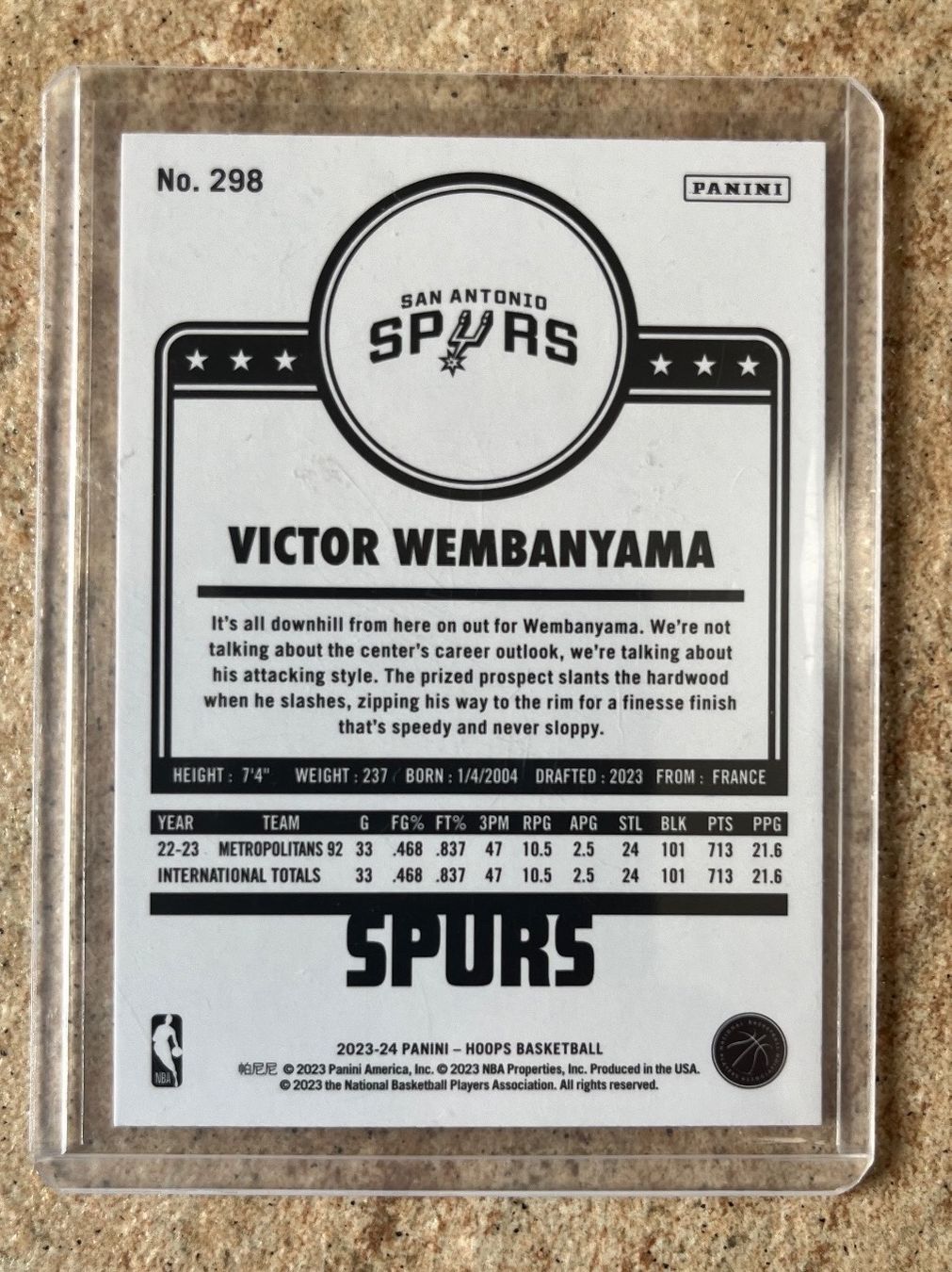 Nba Carte collezionabili: NBA Victor Wembanyama Rookie Hoops – Usato da Moudon venduto da AndreSR89 1