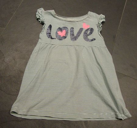 herziges Top / Shirt in grün mit Glitzer ++ Gr. 104 / 110 ++