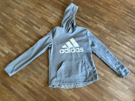 Adidas Kapuzenpullover grau Damen Gr. S