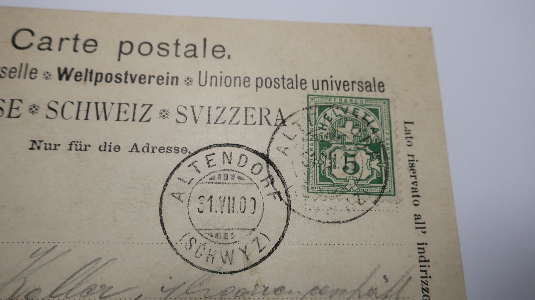 Cartoline postali: Gruss aus Winterthur   Gesammtansicht  1900 – Usato da Cormoret venduto da Pascalll2001 5