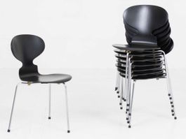 Fritz Hansen Ameise 3101 Stuhl von Arne Jacobsen - lackiert