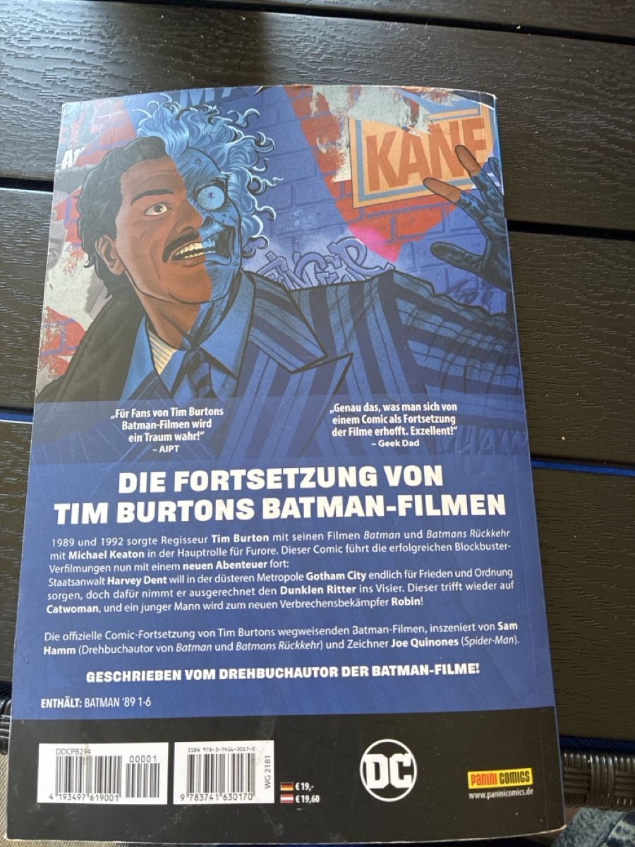 BD: Batman 89 - DC Comic DEUTSCH TwoFace – D'occasion à Allschwil par Schwelheimer 1