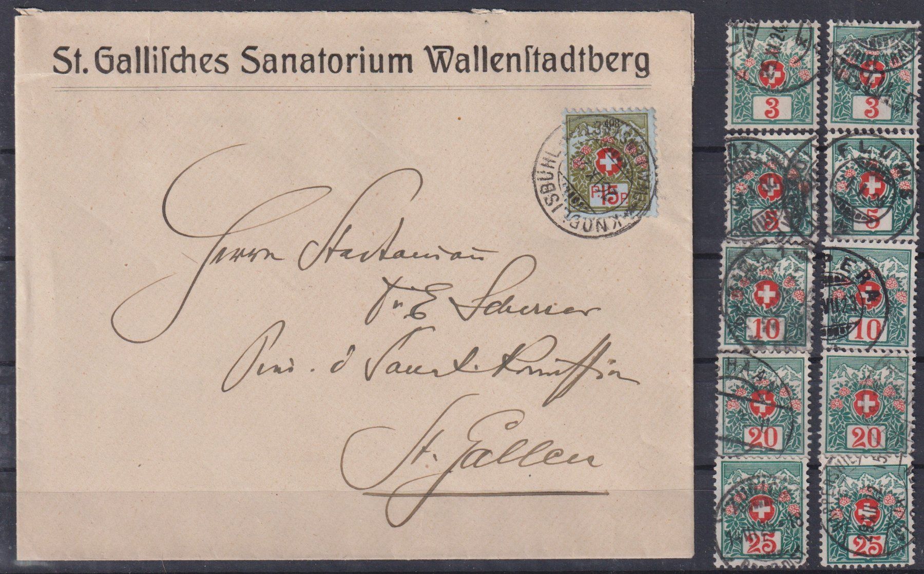 Tutti i francobolli: Top Lot Schweizer Wappen inkl. SUPER Brief+++++ – Usato da Samnaun-Compatsch venduto da Muckimu