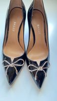 Bally Pumps Gr. 36 Lackleder schwarz Schleife High Heels ...