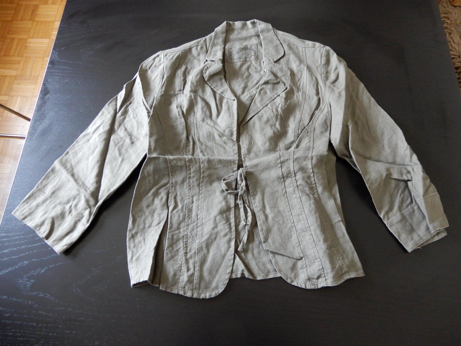 C&A Giacche: Canda Leinen-Blazer, Grösse 38, Khaki – Nuovo (secondo la descrizione) da Erstfeld venduto da Mario_boe0
