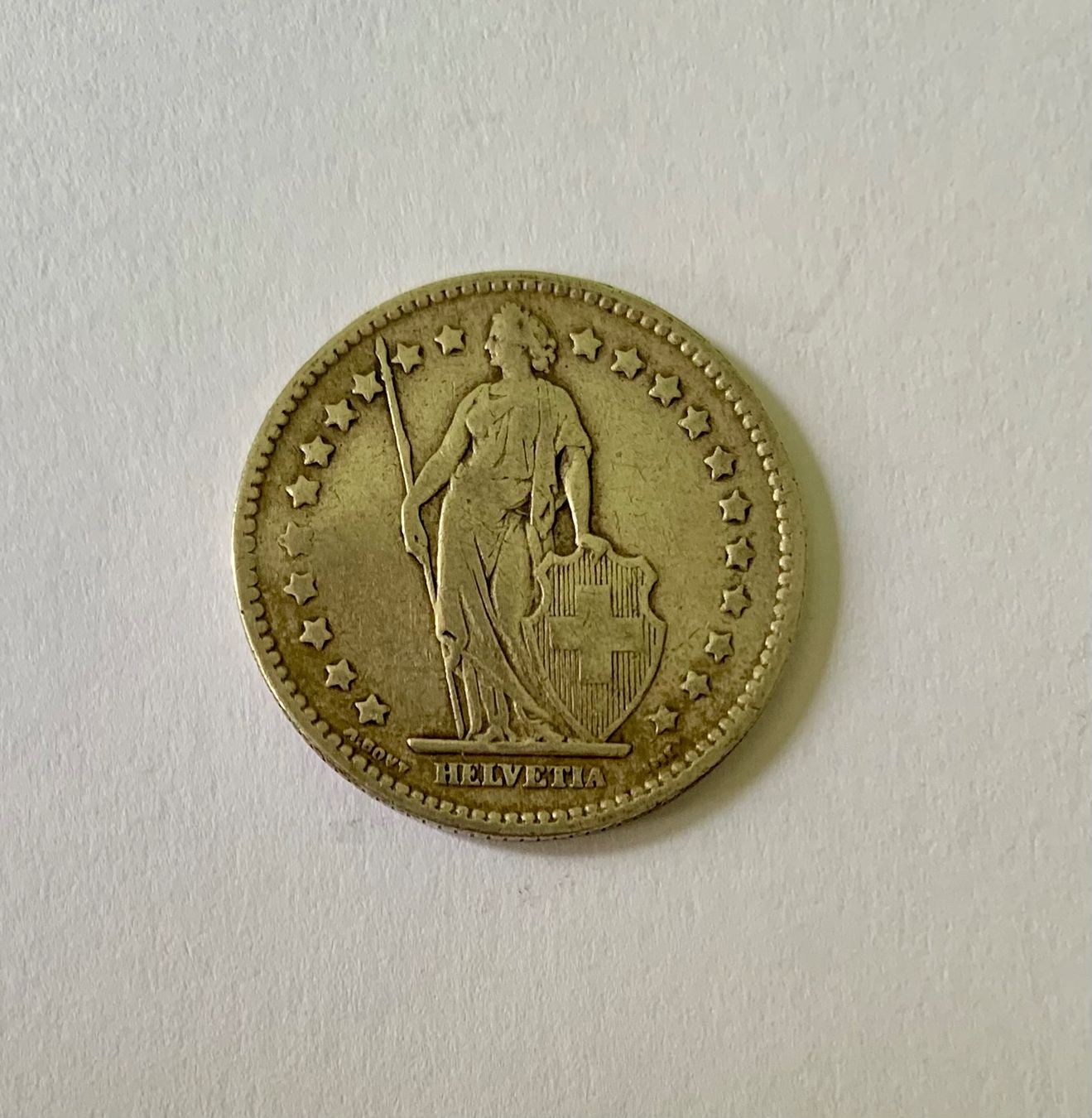 Alle Münzen: 1 Franken 1920 Silber - Schweiz – Gebraucht aus Zürich von Apache4 1