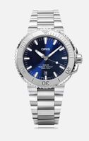 Oris Aquis Date, Blue Edition,  Edelstahl blau