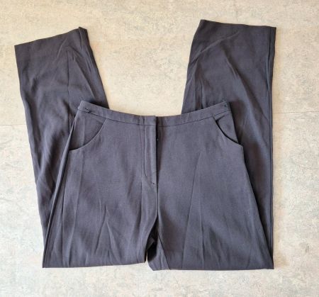 HOSE GIORGIO ARMANI 40 L ITALY 46 SCHURWOLLE TAUPE,  TOP